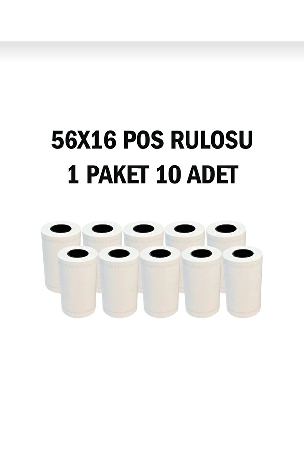 Termal Pos Yazarkasa Rulosu 56x16 10 Adet
